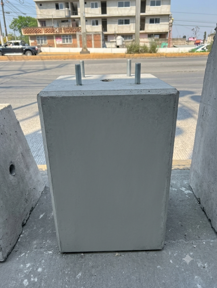 Base de concreto 40/40/60